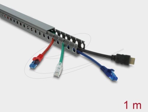 Delock Huzalozási csatorna 30 x 30 mm - hosszúsága 1 m szürke
