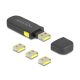 Delock USB port blokkoló szett A-típusú USB anya portok számára, 4 db. + lezáró eszköz