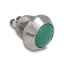 Delock Nyomógomb installáláshoz 12 mm 2 db. csavaros kapocs zöld (22034)