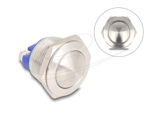 Delock Nyomógomb installáláshoz 19 mm 2 db. csavaros kapocs aktuátor nagyon domború
