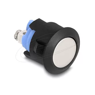   Delock Nyomógomb installáláshoz 16 mm 2 db. csavarhelyes működtető lapos műanyag zár a csomagban (22043)