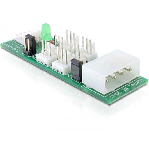 Delock Elosztó 6 db hűtőventilátor csatlakoztatására 5 V / 12 V (25218)