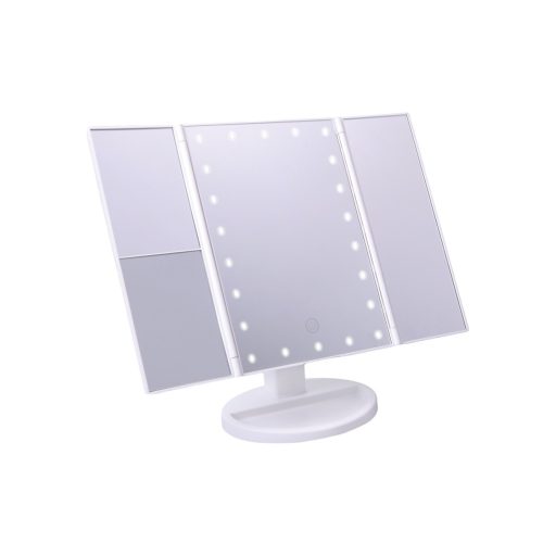 Jocca összecsukható Sminktükör LED-es világítással és 1x/2x/3x nagyítással (2722)