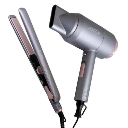 Jocca hajszárító 2200W-os DC motorral + 45W-os hajvasaló készlet (2756)