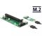 Delock Bovítokártya M.2 kulcs B+M > PCI Express x16 30 cm USB kábellel (41428)