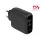 Delock USB töltő USB Type-C  PD 3.0 és A-típusú USB-hez 20 W + 12 W teljesítménnyel (41455)