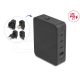Delock USB GaN töltő 3 x USB Type-C  PD 3.1 és 1 x USB Type-A 145 W teljesítménnyel, tápadapterrel az EU/USA/UK számára