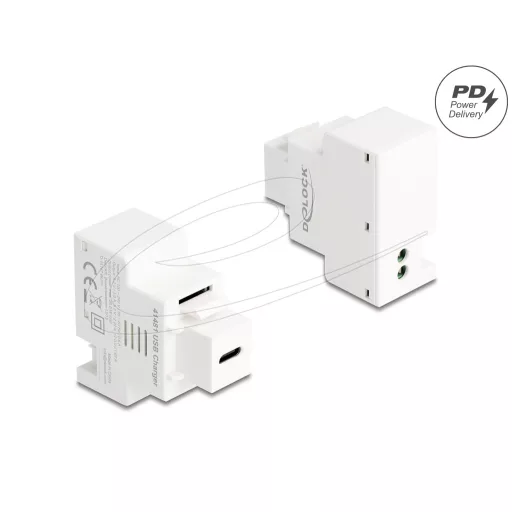 Delock PD 20 W-s, fehér, USB Type-C  töltő portos Keystone modul (41481)