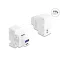 Delock Keystone Modul A-típusú USB-vel és USB Type-C  töltő porttal PD 20 W fehér (41483)
