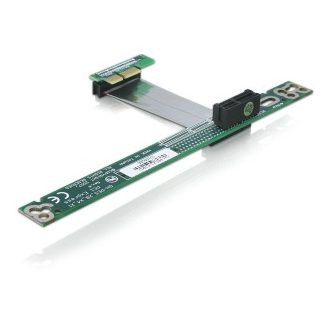   Delock PCI Express emelő kártya x1, 7 cm-es flexibilis kábellel (41752)