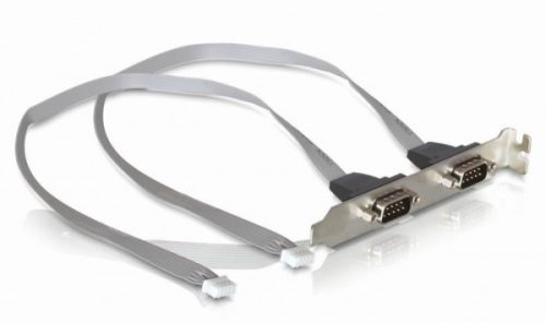 Delock slot konzol 2 x COM port 2 mm-es (41791)