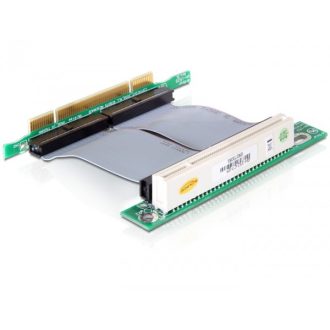   Delock Bővítő kártya PCI 32-Bit > PCI 32-Bit 7 cm-es bal oldali beillesztésű flexibilis kábellel (41793)