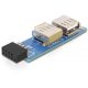 Delock USB pin header anya > 2 x USB 2.0 anya - bal / jobb (41820)