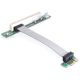 Delock PCIe Riser kártya x1 > PCI 32-Bit, 13cm-es kábellel (41857)