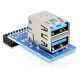 Delock USB 3.0 Pin fej, anya > 2 x USB 3.0 anya - egymáson elhelyezve (41865)