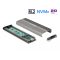 Delock M.2 NVMe PCIe SSD-hez kapcsolódó külső memória ház SuperSpeed USB 20 Gbps (USB 3.2 Gen 2x2) U (42001)