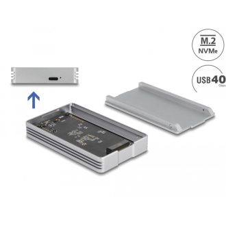   Delock USB4 40 Gbps ház 1 x M.2 NVMe SSD-hez   szerszámmentes (42018)