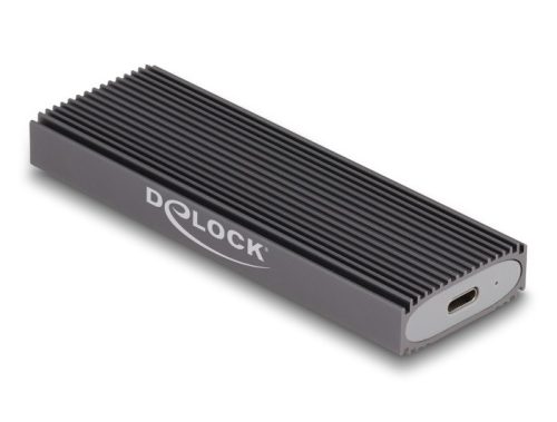 Delock Külső USB Type-C  kombinált ház M.2 NVMe PCIe vagy SATA SSD eszközhöz - szerszám mentes (42019)