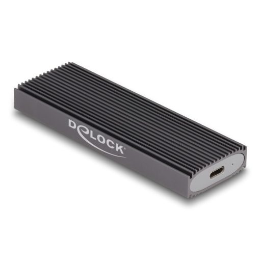 Delock Külső USB Type-C  kombinált ház M.2 NVMe PCIe vagy SATA SSD eszközhöz - szerszám mentes (42019)