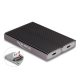 Delock USB Type-C  kettős kombinált külső ház 2 x M.2 NVMe PCIe vagy SATA SSD-hez - eszköz nélkül csatlakoztatható (42028)