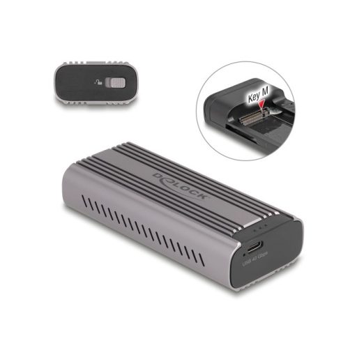 Delock USB Type-C  40 Gbps ház 1 x M.2 NVMe PCIe SSD-hez (42029)