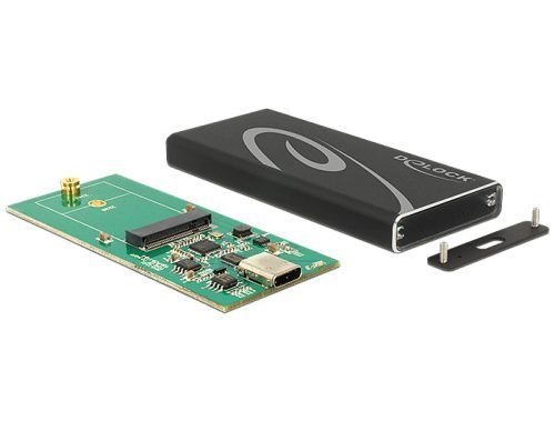 Delock külső burkolat M.2 SSD 42 mm > SuperSpeed USB 10 Gbps (USB 3.1 Gen 2) USB Type-C anya (42572)