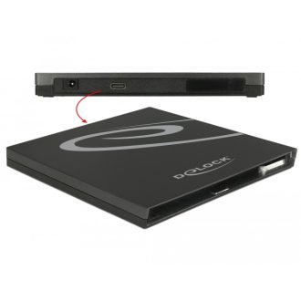   Delock Külso Ház Ultra Vékony SATA meghajtókhoz 9,5 mm > USB Type-C , anya (42595)