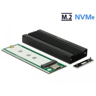  Delock M.2 NVMe PCIe SSD-hez külso ház SuperSpeed USB 10 Gbps (USB 3.1 Gen 2) USB Type-C  anya (42600)