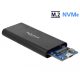 Delock M.2 NVMe PCIe SSD-hez kapcsolódó külso memória ház SuperSpeed USB 10 Gbps (USB 3.1 Gen 2) USB (42614)