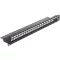 Delock 19"-s 24 portos Keystone patchpanel tehermentesítővel (43277)