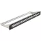Delock 19" méretű, 48 portos Keystone 1U patchpanel tehermentesítővel (43280)