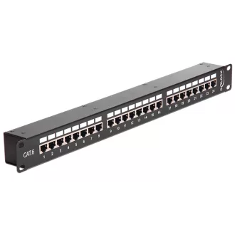   Delock 19" csatolós patch panel 24 portos Cat.6 (43295)