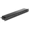 Delock 19  Patch Panel 24 portos Cat.6 fekete (43298)