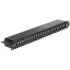 Delock 19  Patch Panel 24 portos Cat.6 fekete (43298)