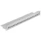 Delock 19" Keystone patch panel 24 portos szürke (43302)