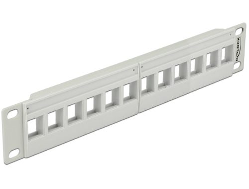 Delock 10" Keystone Patch Panel 12 Port szürke (43309)