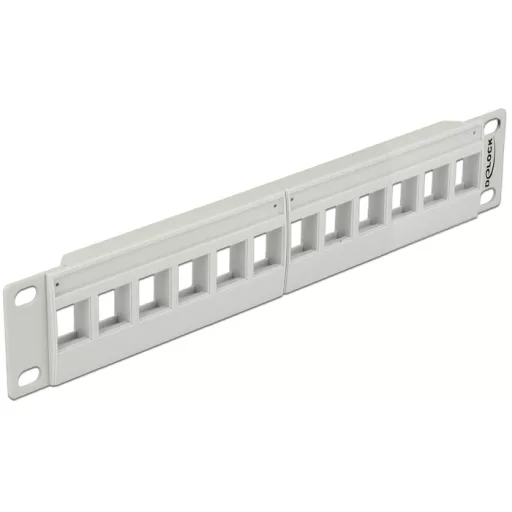 Delock 10" Keystone Patch Panel 12 Port szürke (43309)