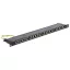 Delock 19" Patch Panel 24 Port Cat.6 0,5 U fekete (43316)