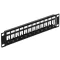 Delock 10  Keystone Patch Panel 12 portos fém, fekete színű (43326)