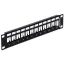 Delock 10  Keystone Patch Panel 12 portos fém, fekete színű (43326)