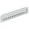 Delock 10  Keystone Patch Panel 12 portos fém, szürke színű (43327)