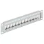 Delock 10  Keystone Patch Panel 12 portos fém, szürke színű (43327)