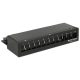 Delock Keystone asztali patch panel 12 portos fekete (43339)