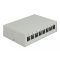 Delock Szürke 8 portos Keystone próbapanel (43412)