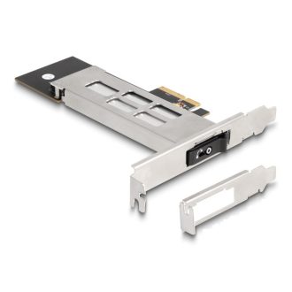   Delock PCI expressz kártya mobil-rack 1 x M.2 NMVe SSD-hez - alacsony profilú formatényező (47028)