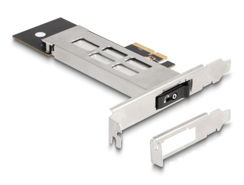 Delock PCI expressz kártya mobil-rack 1 x M.2 NMVe SSD-hez - alacsony profilú formatényező (47028)