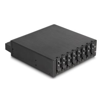   Delock 5.25  mobil állvány 8 x M.2 NVMe SSD-hez vékony SAS SFF-8654 konnektorokkal (47129)