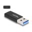 Delock USB 3.2 Gen 2 adapter A-típusú USB apa - USB Type-C  anya fekete (60001)