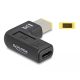 Delock Laptop töltőkábel adapter USB Type-C  anya - Lenovo 11,0 x 4,5 mm apa 90  fokban hajlított (60003)