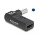 Delock Laptop töltőkábel adapter USB Type-C  anya - HP 4,5 x 3,0 mm apa 90  fokban hajlított (60004)